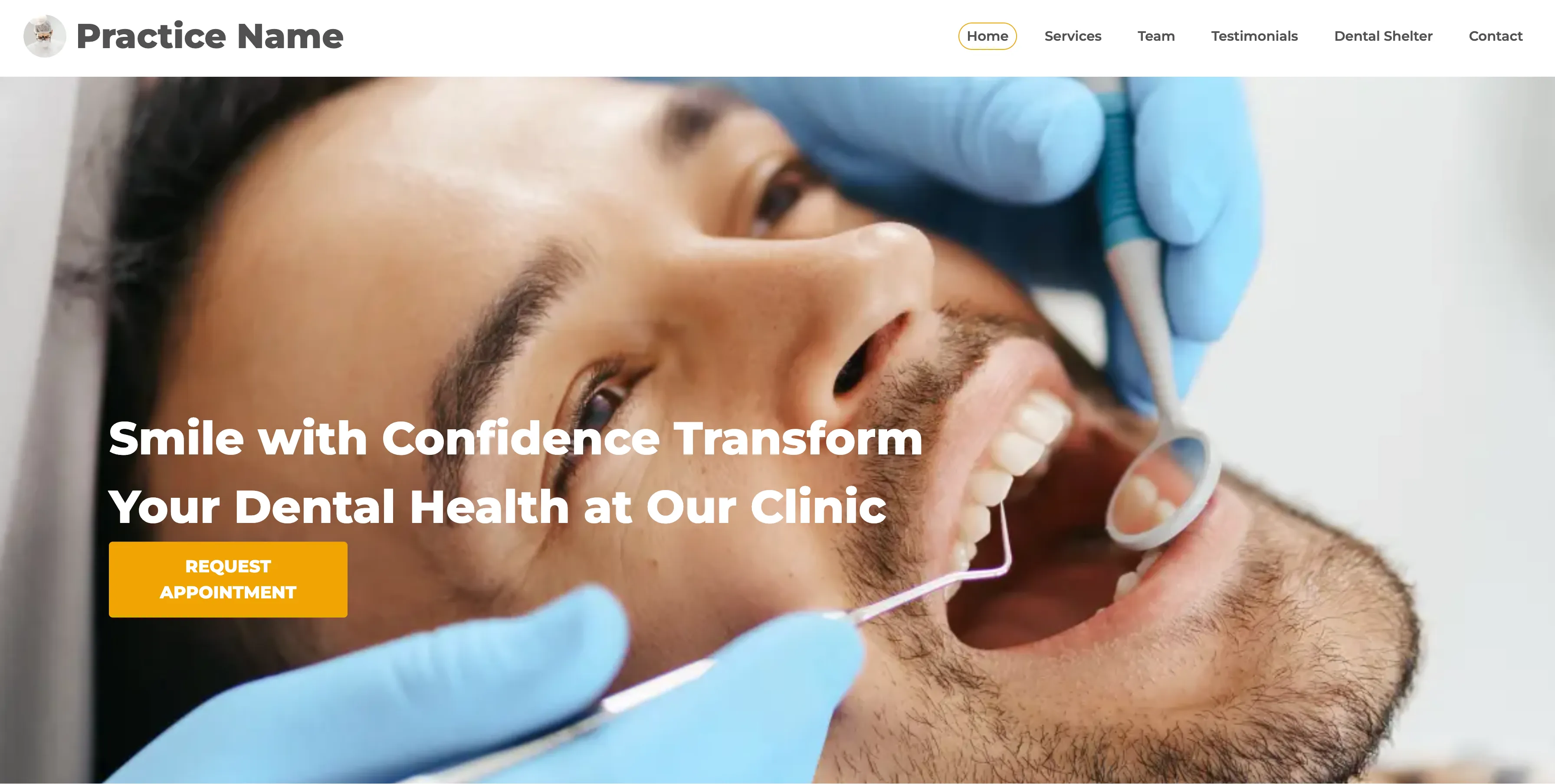 Dental Studio - Professional dental website template design for dentists