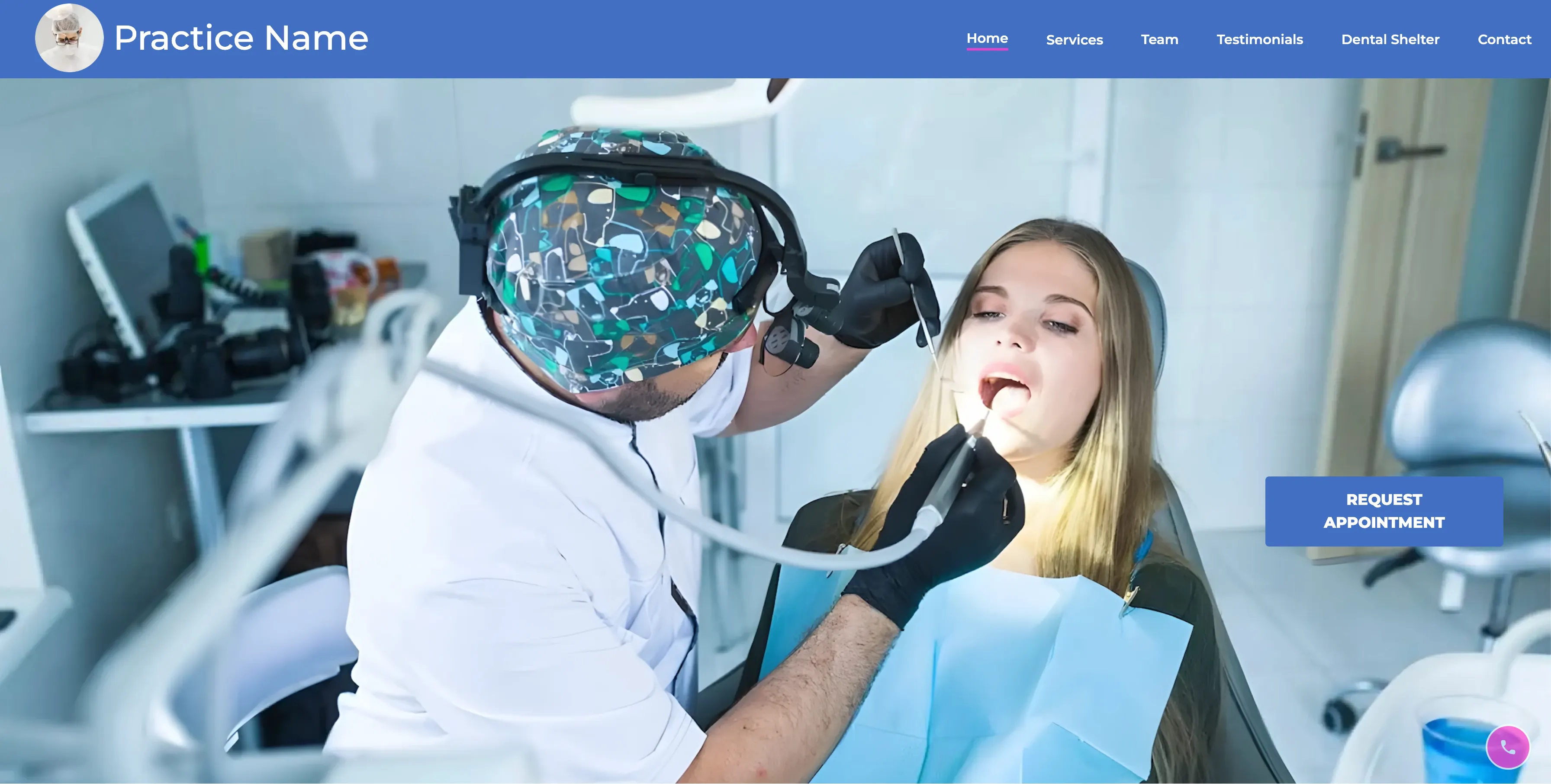 Elegant - Professional dental website template design for dentists